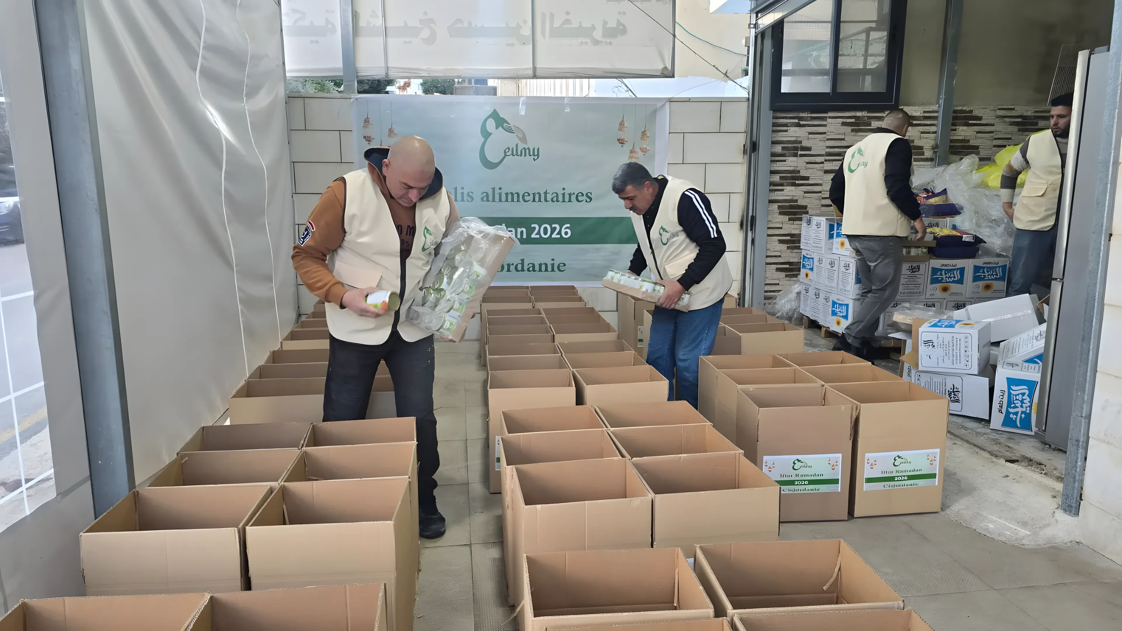 Preparing parcels.